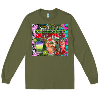 Army Green summer time Long Sleeve Tee - CowhideDigitalArt