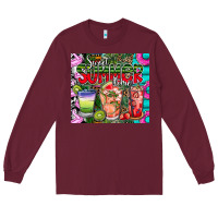 Burgundy summer time Long Sleeve Tee - CowhideDigitalArt
