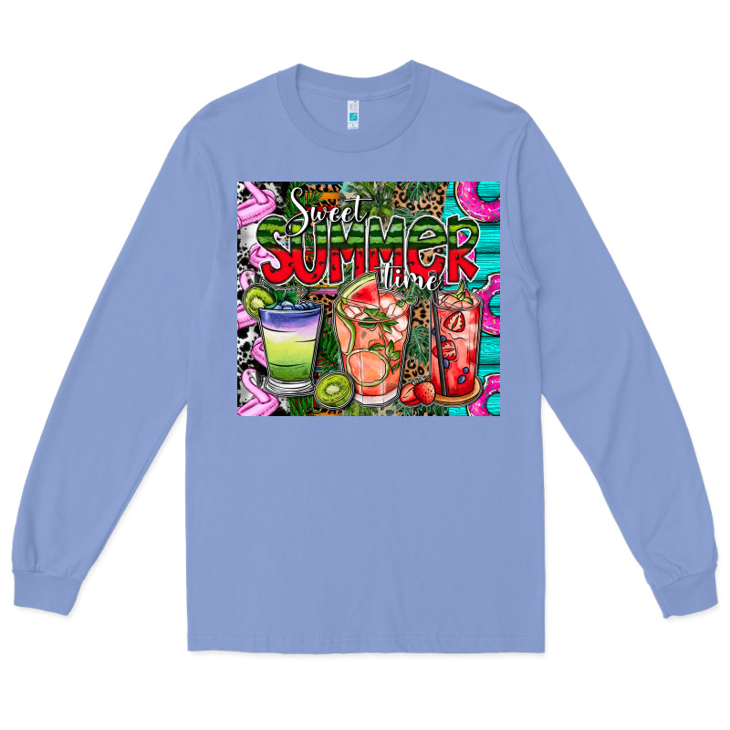 Summer Time Long Sleeve Tee by CowhideDigitalArt | Teevron