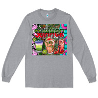 Heather Grey summer time Long Sleeve Tee - CowhideDigitalArt
