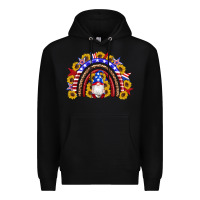 Black american flag gnomes sunflowers rainbow Premium Hoodie - Artiststas