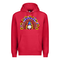 Cardinal american flag gnomes sunflowers rainbow Premium Hoodie - Artiststas