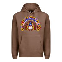 Chestnut american flag gnomes sunflowers rainbow Premium Hoodie - Artiststas