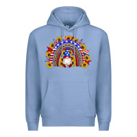 Colony Blue american flag gnomes sunflowers rainbow Premium Hoodie - Artiststas