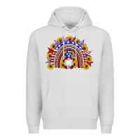 Dove Grey american flag gnomes sunflowers rainbow Premium Hoodie - Artiststas