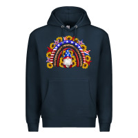 Navy american flag gnomes sunflowers rainbow Premium Hoodie - Artiststas
