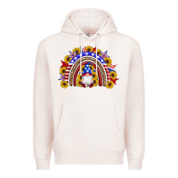 Pale Pink american flag gnomes sunflowers rainbow Premium Hoodie - Artiststas