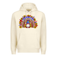 Sandshell american flag gnomes sunflowers rainbow Premium Hoodie - Artiststas