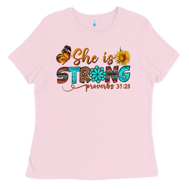 She Is Strong Ladies Tee by BundleAndBundleShop | Teevron