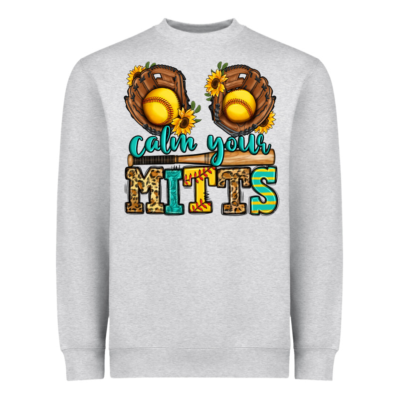 Calm Your Mitts Softball Heavyweight Sweatshirt by Jasminsmagicworld | Teevron