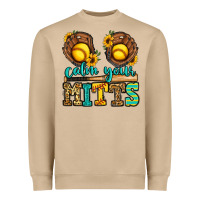 Mushroom calm your mitts softball Heavyweight Sweatshirt - Jasminsmagicworld
