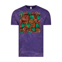 Cloud Purple fall leaves seamless pattern Vintage Tee - BundleAndBundleShop