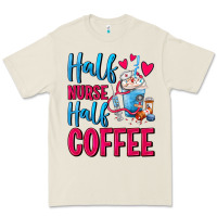 Bone Half Nurse Half Coffee Premium Tee - FaDigitalArtStudio