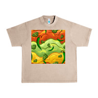 French Oak mexican sauce and jalapeno seamless pattern Urban Heavy Tee - BundleAndBundleShop