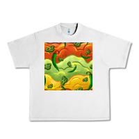 Lunar Rock mexican sauce and jalapeno seamless pattern Urban Heavy Tee - BundleAndBundleShop