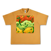 Peanut Butter mexican sauce and jalapeno seamless pattern Urban Heavy Tee - BundleAndBundleShop