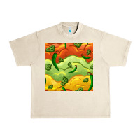 Sandshell mexican sauce and jalapeno seamless pattern Urban Heavy Tee - BundleAndBundleShop