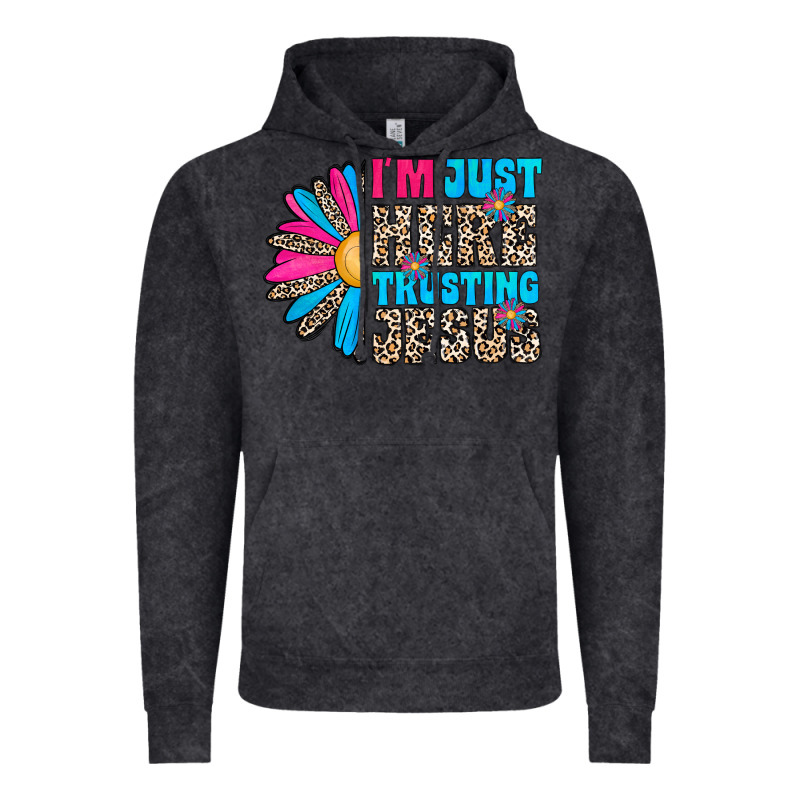 Im Just Here Trusting Jesus Vintage Hoodie by CowhideDigitalArt | Teevron