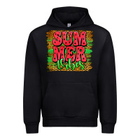 Black summer vibes watermelon leopard background Urban Hoodie - Jasminsmagicworld
