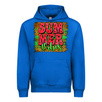 Cobalt summer vibes watermelon leopard background Urban Hoodie - Jasminsmagicworld