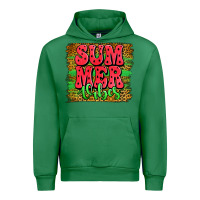 Emerald summer vibes watermelon leopard background Urban Hoodie - Jasminsmagicworld