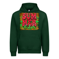 Forest Green summer vibes watermelon leopard background Urban Hoodie - Jasminsmagicworld