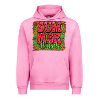 Fuchsia Pink summer vibes watermelon leopard background Urban Hoodie - Jasminsmagicworld
