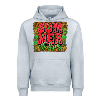Heather Grey summer vibes watermelon leopard background Urban Hoodie - Jasminsmagicworld