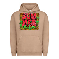 Pigment Burro summer vibes watermelon leopard background Urban Hoodie - Jasminsmagicworld