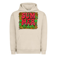 Pigment French Oak summer vibes watermelon leopard background Urban Hoodie - Jasminsmagicworld
