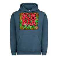 Pigment Midnight Navy summer vibes watermelon leopard background Urban Hoodie - Jasminsmagicworld