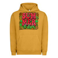 Pigment Peanut Butter summer vibes watermelon leopard background Urban Hoodie - Jasminsmagicworld