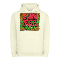 Pigment Pistachio summer vibes watermelon leopard background Urban Hoodie - Jasminsmagicworld