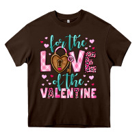 Chocolate Brown for the love of the valentine Heavy Core Tee - OliviaCreatesArt