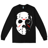 Black jason hockey mask halloween Long Sleeve Tee - baoMotion