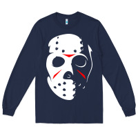 Navy jason hockey mask halloween Long Sleeve Tee - baoMotion