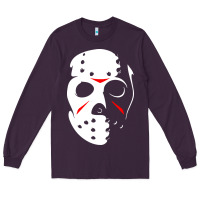 Plum jason hockey mask halloween Long Sleeve Tee - baoMotion