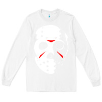 White jason hockey mask halloween Long Sleeve Tee - baoMotion