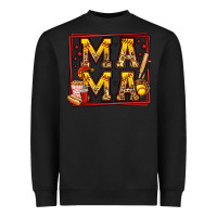 Black softball mama Heavyweight Sweatshirt - Jasminsmagicworld