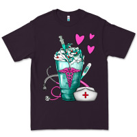 Plum Nurse Frappe Premium Tee - FaDigitalArtStudio