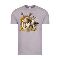 Vintage Zinc Black And White Cow Coffee Vintage Tee - FaDigitalArtStudio