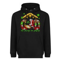 Black with god all things are possible santa baby jesus Heavyweight Hoodie - Jasminsmagicworld