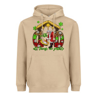 Mushroom with god all things are possible santa baby jesus Heavyweight Hoodie - Jasminsmagicworld