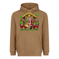 Toasted Coconut with god all things are possible santa baby jesus Heavyweight Hoodie - Jasminsmagicworld