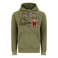 Vintage Olive little miss christmas Vintage Hoodie - CowhideDigitalArt