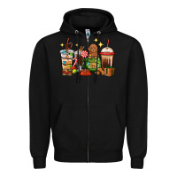 Black Christmas coffee cups with Poodle Zipper Hoodie - RanaPortraitStore