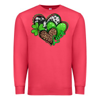 Cardinal St. Patrick's Day hearts Premium Sweatshirt - Jasminsmagicworld