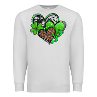 Dove Grey St. Patrick's Day hearts Premium Sweatshirt - Jasminsmagicworld