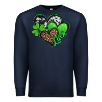 Navy St. Patrick's Day hearts Premium Sweatshirt - Jasminsmagicworld