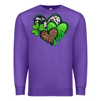 Purple St. Patrick's Day hearts Premium Sweatshirt - Jasminsmagicworld